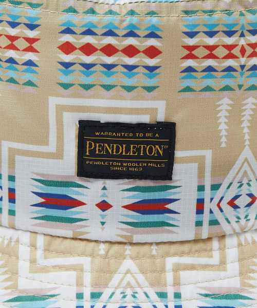 PENDLETON(ペンドルトン)の「【PENDLETON / ペンドルトン】ECOPET/バケットハット/ハーディング柄PDT-000-251044(ハット・メンズ・ブラック/ベージュ・フリー)」の3枚目の写真