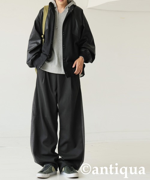 antiqua(アンティカ)の「タックワイドパンツ(その他パンツ・レディース・ブラウン系その他/ブラック系その他・LARGE/MEDIUM)」の19枚目の写真