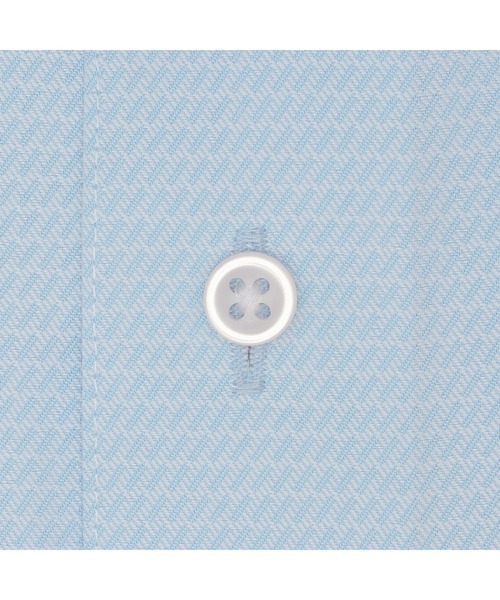 TOKYO SHIRTS（トウキョウシャツ）の「透け防止 形態安定ノーアイロン ボタンダウン 長袖ビジネスワイシャツ（ビジネスシャツ・メンズ・サックスブルー・首回り37cm-裄丈80cm/首回り39cm-裄丈80cm/首回り39cm-裄丈84cm/首回り41cm-裄丈82cm/首回り41cm-裄丈86cm/首回り43cm-裄丈86cm/首回り42cm-裄丈86cm/首回り37cm-裄丈84cm/首回り43cm-裄丈82cm/首回り42cm-裄丈82cm）」の5枚目の写真