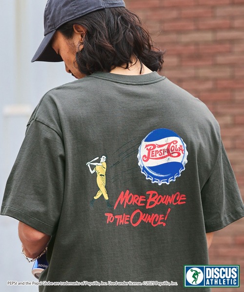 DISCUS ATHLETIC（ディスカス　アスレチック）の「【DISCUS ATHLETIC×PEPSI】コラボプリント半袖Ｔシャツ/ディスカス アスレチック×ペプシ（Tシャツ/カットソー・レディース・ブラック系/ブラック系1/ホワイト/スミクロ/ホワイト系2/ホワイト系1/ホワイト系/ブラック系2・L/M）」の8枚目の写真