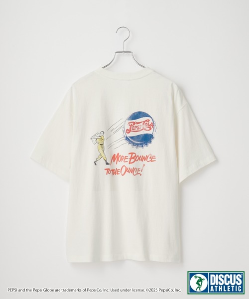 DISCUS ATHLETIC（ディスカス　アスレチック）の「【DISCUS ATHLETIC×PEPSI】コラボプリント半袖Ｔシャツ/ディスカス アスレチック×ペプシ（Tシャツ/カットソー・レディース・ブラック系/ブラック系1/ホワイト/スミクロ/ホワイト系2/ホワイト系1/ホワイト系/ブラック系2・L/M）」の19枚目の写真