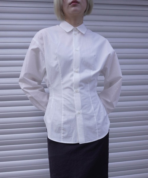 G.V.G.V.(ジーヴィージーヴィー)の「D-RING L/S SHIRT(シャツ/ブラウス・レディース・ブルー/ホワイト・ONE SIZE)」の2枚目の写真