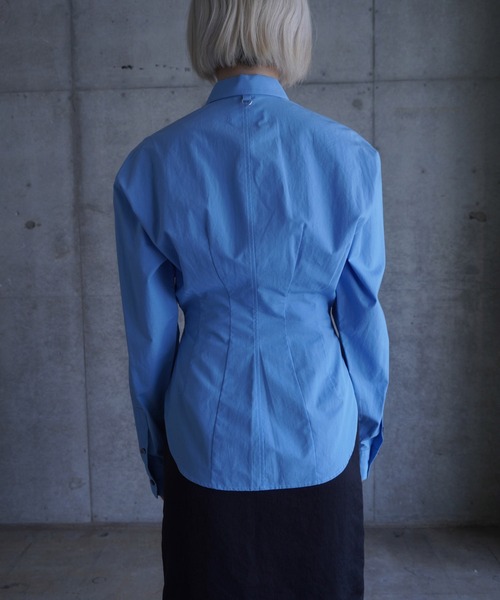 G.V.G.V.(ジーヴィージーヴィー)の「D-RING L/S SHIRT(シャツ/ブラウス・レディース・ブルー/ホワイト・ONE SIZE)」の3枚目の写真