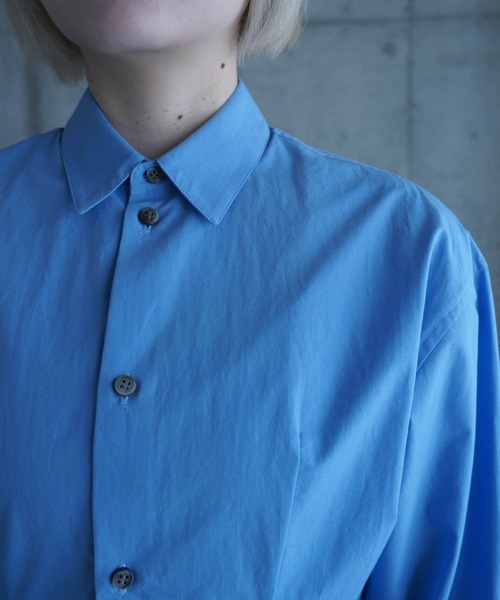 G.V.G.V.(ジーヴィージーヴィー)の「D-RING L/S SHIRT(シャツ/ブラウス・レディース・ブルー/ホワイト・ONE SIZE)」の4枚目の写真