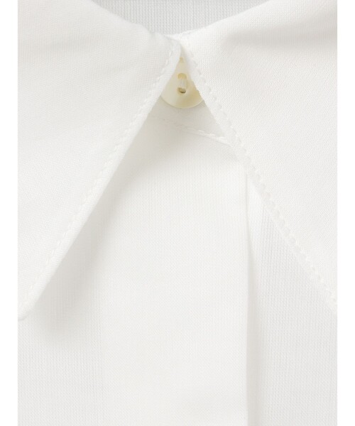 mal. rerereさん ホワイトシャツ　mrzuiro ind 新品未使用 セール】mizuiro ind シアーワイドシャツ（シャツ/ブラウス