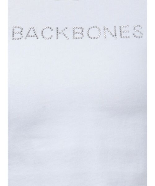 GYDA（ジェイダ）の「BACK BONES STONEタイトショートロンT（Tシャツ/カットソー・レディース・ピンク/オフホワイト/ブラック・FREE）」の17枚目の写真