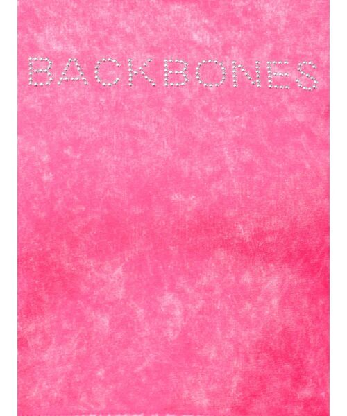 GYDA（ジェイダ）の「BACK BONES STONEタイトショートロンT（Tシャツ/カットソー・レディース・ピンク/オフホワイト/ブラック・FREE）」の18枚目の写真