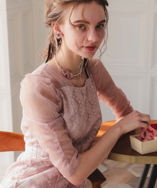 Dorry Doll（ドリードール）の「ロージーネックレス（ネックレス・レディース・ピンク/ブラック・FREE）」の8枚目の写真