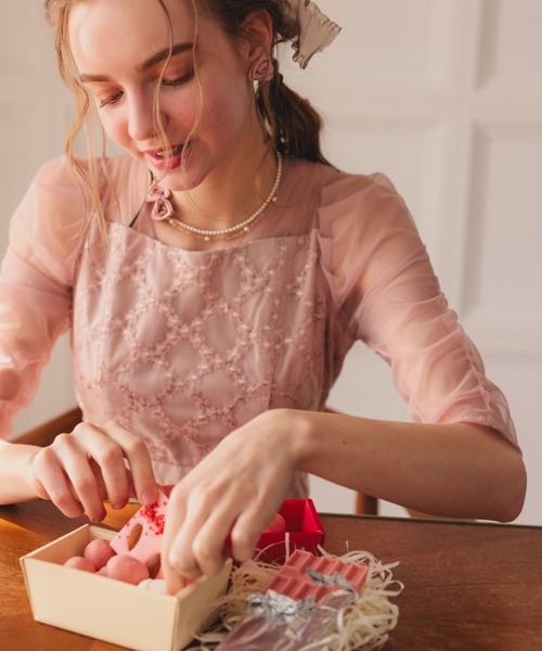 Dorry Doll（ドリードール）の「ロージーネックレス（ネックレス・レディース・ピンク/ブラック・FREE）」の7枚目の写真