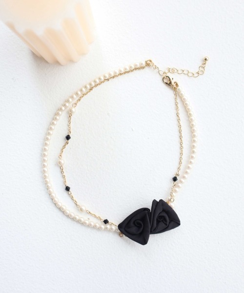 Dorry Doll（ドリードール）の「ロージーネックレス（ネックレス・レディース・ピンク/ブラック・FREE）」の14枚目の写真