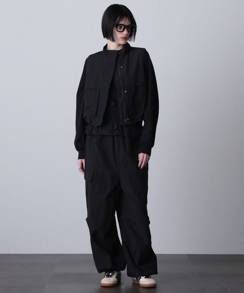 セール】(CREOLME)COTTON NYLON VEST（ベスト）｜ROSE BUD（ローズ