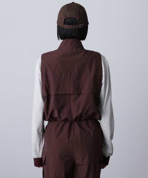 ROSE BUD(ローズバッド)の「(CREOLME)COTTON NYLON VEST(ベスト・レディース・ブラウン/ブラック・ONE SIZE)」の14枚目の写真