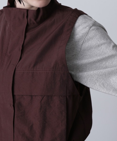 ROSE BUD(ローズバッド)の「(CREOLME)COTTON NYLON VEST(ベスト・レディース・ブラウン/ブラック・ONE SIZE)」の16枚目の写真