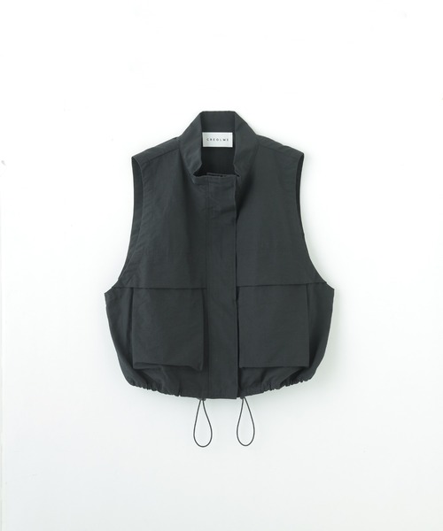 ROSE BUD(ローズバッド)の「(CREOLME)COTTON NYLON VEST(ベスト・レディース・ブラウン/ブラック・ONE SIZE)」の20枚目の写真