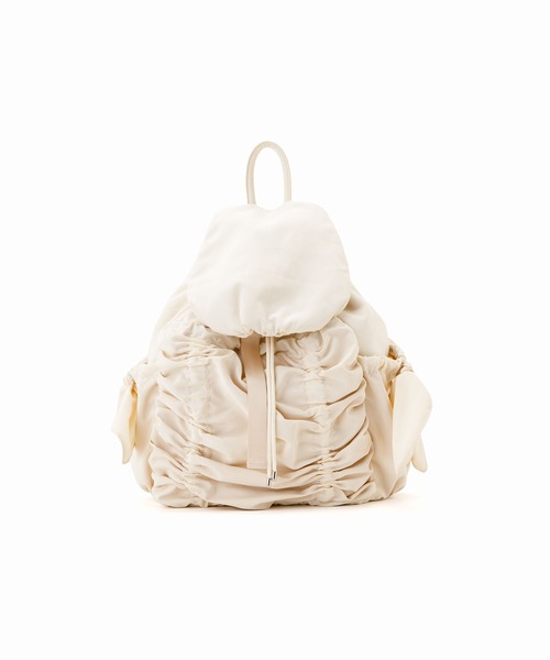 Casselini(キャセリーニ)の「Casselini(キャセリーニ)シャーリングバックパック(バックパック/リュック・レディース・アイボリー/ブラック/カーキ・FREE)」の22枚目の写真