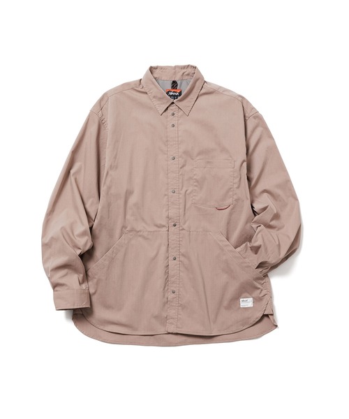 NANGA（ナンガ）の「HINOC RIPSTOP UT SHIRT/ヒノック リップストップ ユーティリティ シャツ（シャツ/ブラウス・メンズ・ライトグレー/ブラック/モカ・L/M/S/XL）」の3枚目の写真