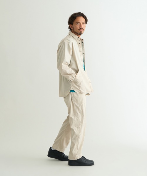 NANGA（ナンガ）の「HINOC RIPSTOP UT SHIRT/ヒノック リップストップ ユーティリティ シャツ（シャツ/ブラウス・メンズ・ライトグレー/ブラック/モカ・L/M/S/XL）」の17枚目の写真