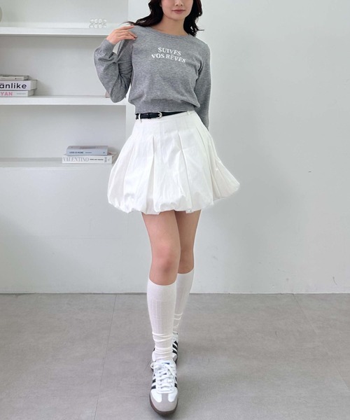 archives（アルシーヴ）の「インターシャロゴニット（ニット/セーター・レディース・アイボリー/グレー/ブラック/ピンク・MEDIUM）」の9枚目の写真