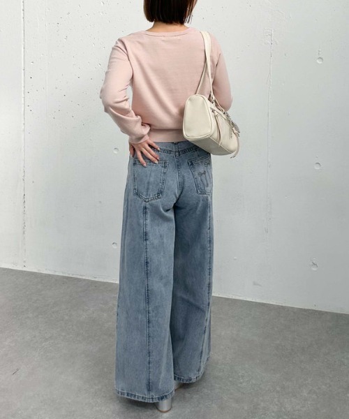 archives（アルシーヴ）の「インターシャロゴニット（ニット/セーター・レディース・アイボリー/グレー/ブラック/ピンク・MEDIUM）」の15枚目の写真