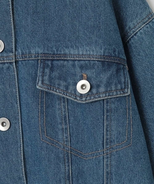 a.v.v（アーヴェヴェ）の「[140-150]オーバーデニムブルゾン（デニムジャケット・キッズ・ブルー・140/150）」の10枚目の写真