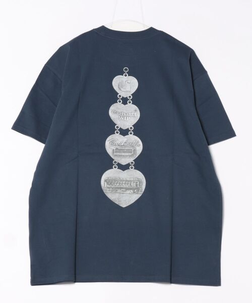 Carhartt WIP（カーハートダブリューアイピー）の「Carhartt WIP/カーハートダブリューアイピー 半袖Tシャツ バックプリント S/S HARTT CHAIN T-SHIRT I034663（Tシャツ/カットソー・メンズ・ダークブルー/ブラック/ブラウン/ホワイト・M/XL/L）」の4枚目の写真