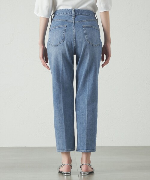 CAST:(キャストコロン)の「【美シルエット】クロップドストレッチデニム(デニムパンツ・レディース・ブルー系その他4・L/XS/S/M)」の6枚目の写真