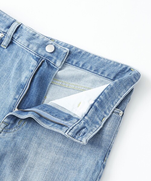 CAST:(キャストコロン)の「【美シルエット】クロップドストレッチデニム(デニムパンツ・レディース・ブルー系その他4・L/XS/S/M)」の9枚目の写真