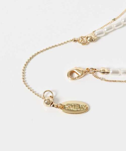 SMELLY（スメリー）の「パールハートチェーンレイヤードネックレス（ネックレス・レディース・ゴールド系その他・-）」の7枚目の写真