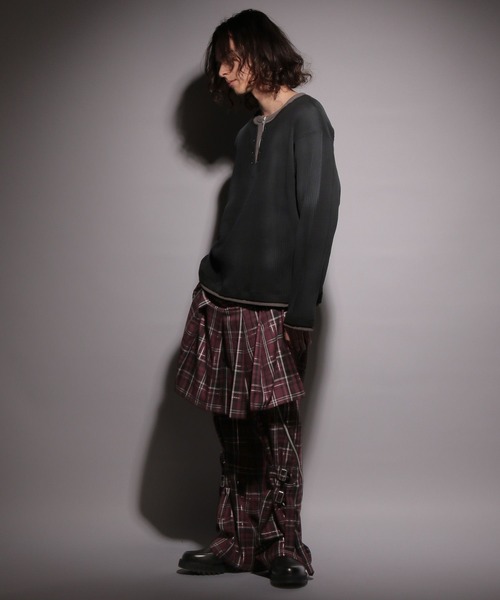 HARE（ハレ）の「【UNDERGROUND MODE】ZIPデザインプリントカットソー(HARE)（Tシャツ/カットソー・メンズ・ブラック/ブルー・FREE）」の5枚目の写真