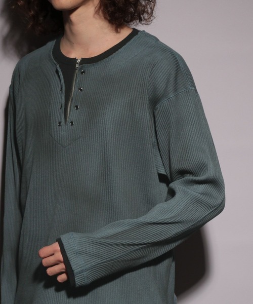 HARE（ハレ）の「【UNDERGROUND MODE】ZIPデザインプリントカットソー(HARE)（Tシャツ/カットソー・メンズ・ブラック/ブルー・FREE）」の18枚目の写真