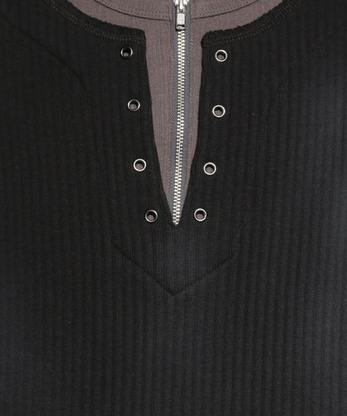 HARE（ハレ）の「【UNDERGROUND MODE】ZIPデザインプリントカットソー(HARE)（Tシャツ/カットソー・メンズ・ブラック/ブルー・FREE）」の21枚目の写真