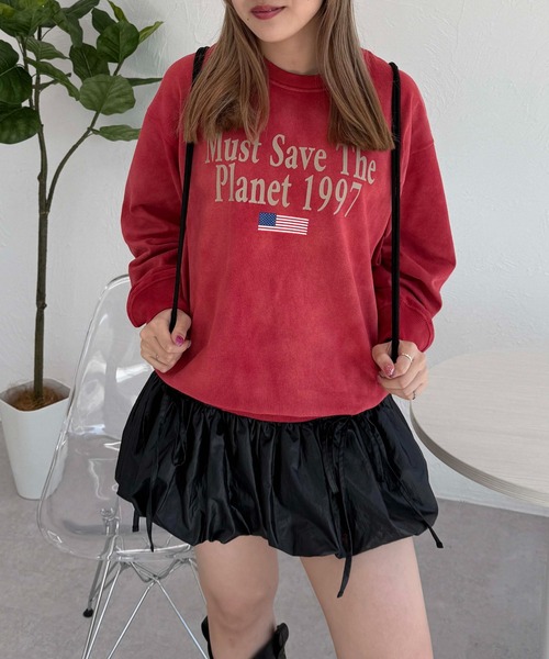 セール】加工フラッグスウェットロンT（Tシャツ/カットソー