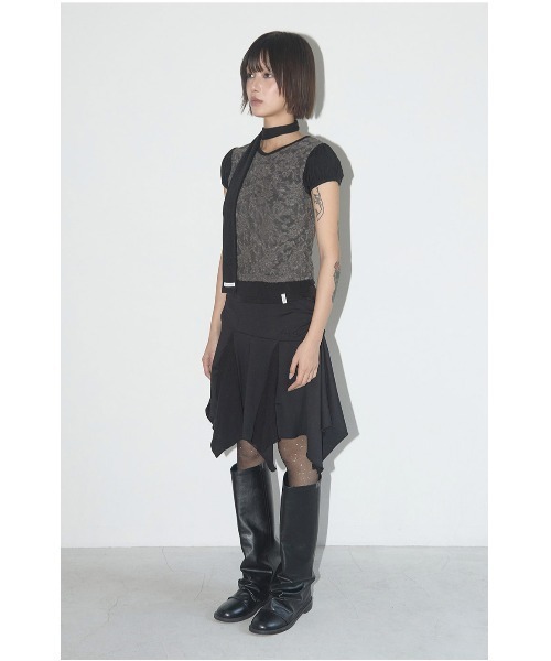 FANCY CLUB（ファンシークラブ）の「A'GEM/9 × .kom 『 FANCY CLUB/ファンシークラブ』 LACE SHIRRING TOP & SCARF/レースシャーリングトップス＆スカーフ（その他トップス・レディース・ブラック/グレー・FREE）」の16枚目の写真