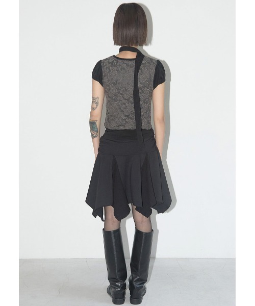 FANCY CLUB（ファンシークラブ）の「A'GEM/9 × .kom 『 FANCY CLUB/ファンシークラブ』 LACE SHIRRING TOP & SCARF/レースシャーリングトップス＆スカーフ（その他トップス・レディース・ブラック/グレー・FREE）」の17枚目の写真