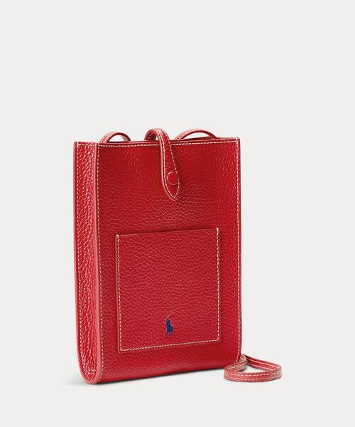 POLO RALPH LAUREN(ポロ ラルフ ローレン)の「Polo Play レザー ポケット クロスボディ(ショルダーバッグ・レディース・レッド・ONE)」の2枚目の写真