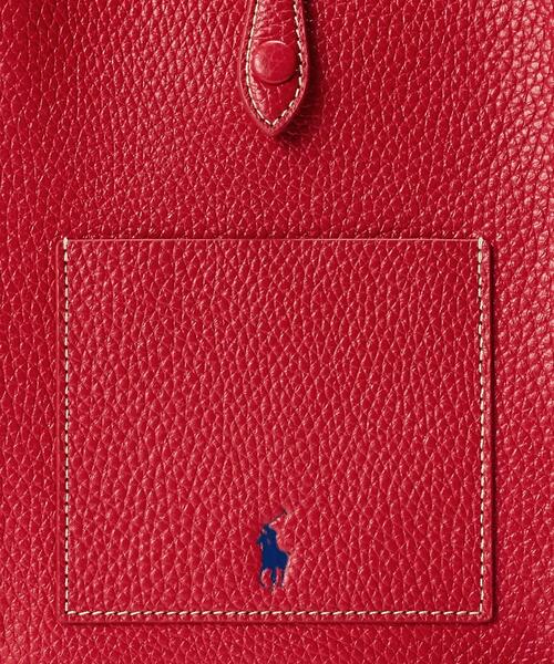 POLO RALPH LAUREN(ポロ ラルフ ローレン)の「Polo Play レザー ポケット クロスボディ(ショルダーバッグ・レディース・レッド・ONE)」の8枚目の写真