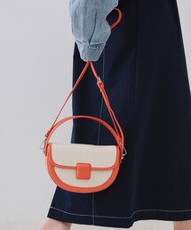 OPAQUE.CLIP | 【2WAY】キャンバストリミングデザインバッグ(ショルダーバッグ)