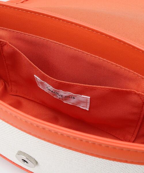 OPAQUE.CLIP（オペークドットクリップ）の「【2WAY】キャンバストリミングデザインバッグ（ショルダーバッグ・レディース・オレンジ/ブラック・00）」の17枚目の写真