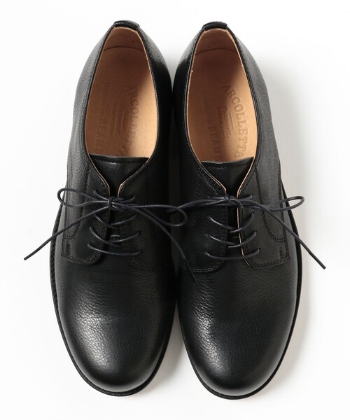 ARCOLLETTA PADRONE（アルコレッタ パドローネ）の「【別注】ARCOLLETTA PADRONE / 4EYE PLAIN TOE SHOES（ドレスシューズ・メンズ・ブラック・43/42/41/40）」の5枚目の写真