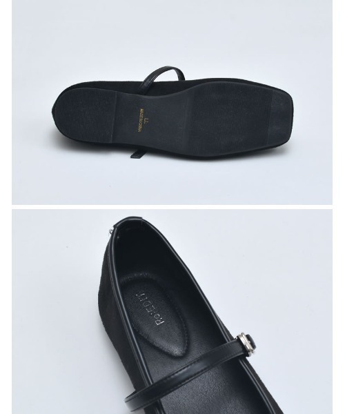 Re:EDIT（リエディ）の「リボン付スクエアトゥバレエシューズ（パンプス・レディース・ブラック/レッド/イエロー・SMALL/MEDIUM/LARGE/X-LARGE）」の17枚目の写真