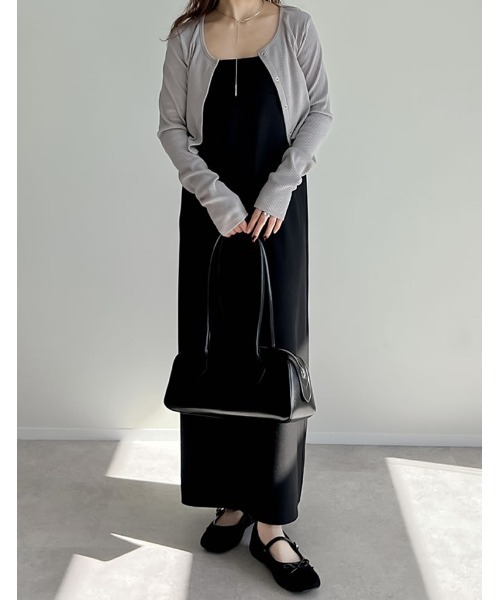 Re:EDIT（リエディ）の「リボン付スクエアトゥバレエシューズ（パンプス・レディース・ブラック/レッド/イエロー・SMALL/MEDIUM/LARGE/X-LARGE）」の6枚目の写真