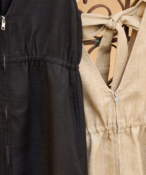 Aakasha::ワンピース:M[RESALE] aiile】サテンシアーmixワンピース | EGAMI OFFICIAL WEB STORE