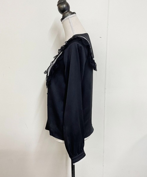 MA*RS(アメーバーマーズ)の「ベルト付きクロス刺繍ブラウス(シャツ/ブラウス・レディース・ホワイト/ブラック・FREE)」の15枚目の写真