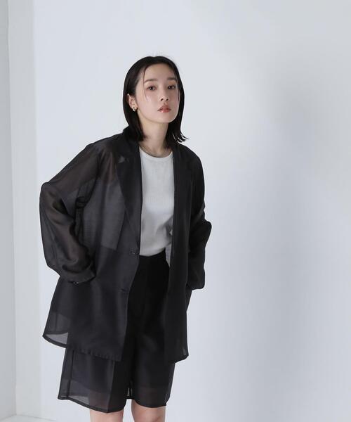 NATURAL BEAUTY BASIC(ナチュラルビューティーベーシック)の「◇シアーハーフパンツ(その他パンツ・レディース・ベージュ/ブラック・SMALL/MEDIUM)」の21枚目の写真