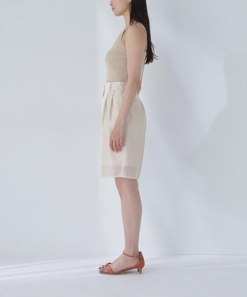 NATURAL BEAUTY BASIC(ナチュラルビューティーベーシック)の「◇シアーハーフパンツ(その他パンツ・レディース・ベージュ/ブラック・SMALL/MEDIUM)」の8枚目の写真