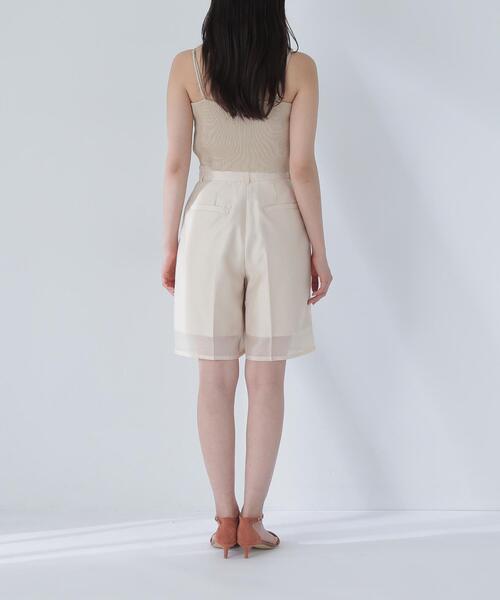 NATURAL BEAUTY BASIC(ナチュラルビューティーベーシック)の「◇シアーハーフパンツ(その他パンツ・レディース・ベージュ/ブラック・SMALL/MEDIUM)」の9枚目の写真