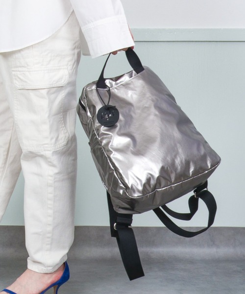 Jack Gomme(ジャックゴム)の「【JACK GOMME/ジャックゴム】バックパック リュック LAMI(バックパック/リュック・レディース・ブラック/カーキ/ゴールド/イエロー/ホワイト/ブラウン/ガンメタ/ライトブルー・FREE)」の8枚目の写真