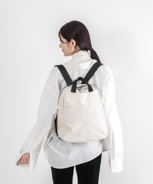 Jack Gomme(ジャックゴム)の「【JACK GOMME/ジャックゴム】バックパック リュック LAMI(バックパック/リュック・レディース・ブラック/カーキ/ゴールド/イエロー/ホワイト/ブラウン/ガンメタ/ライトブルー・FREE)」の12枚目の写真