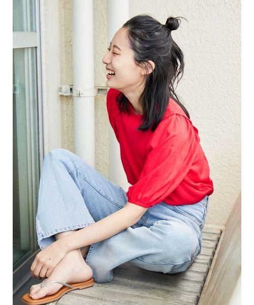 Ungrid(アングリッド)の「【WEB限定】パフスリーブブラウス(シャツ/ブラウス・レディース・オフホワイト/ブラック/レッド・FREE)」の11枚目の写真