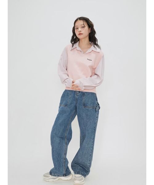 Enewd nina レイヤード トップス セール】セット ニットベスト シャツ レイヤード（シャツ